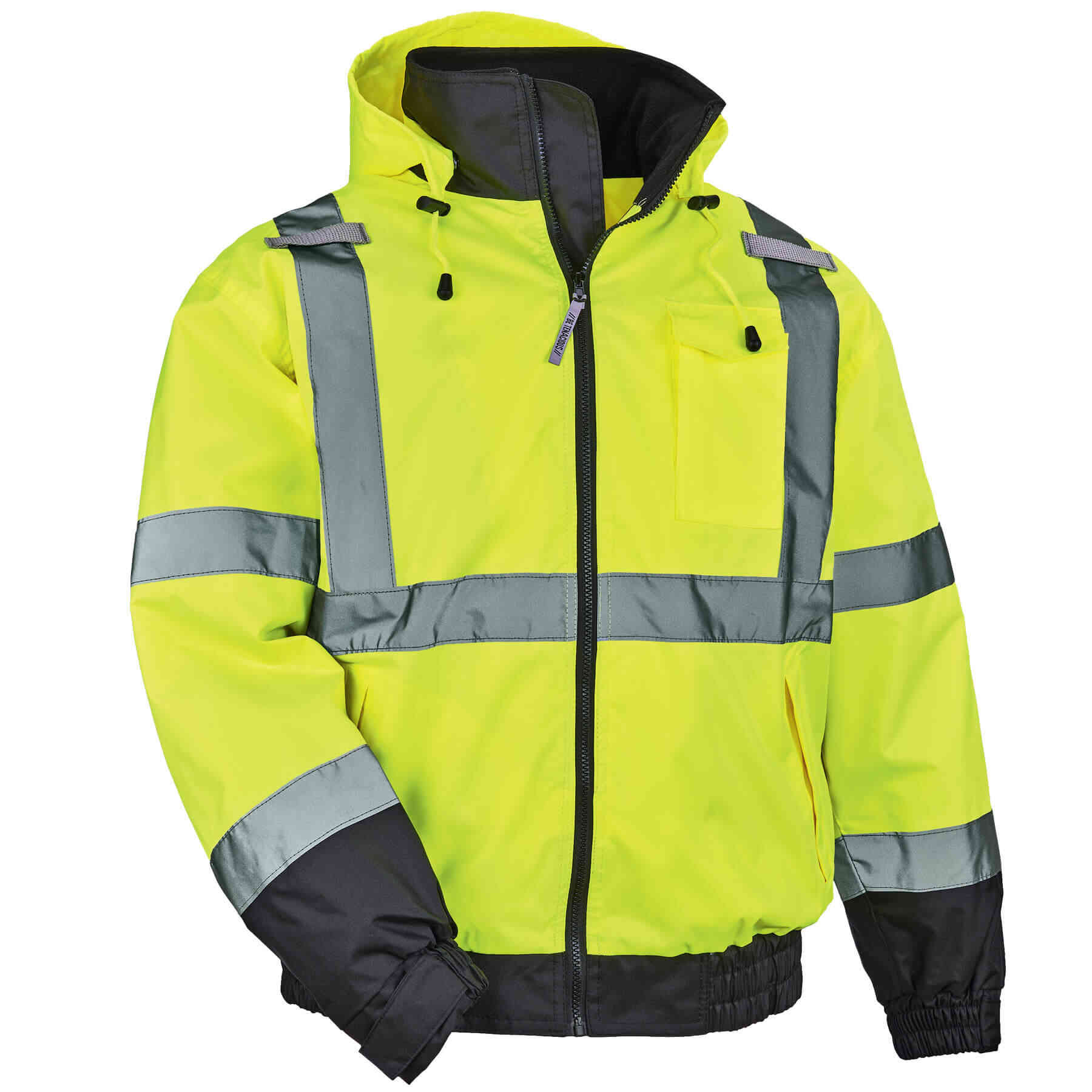 Type R Class 3 Hi-Vis Fleece Lined Bomber Jacket - Hi-Vis Gear